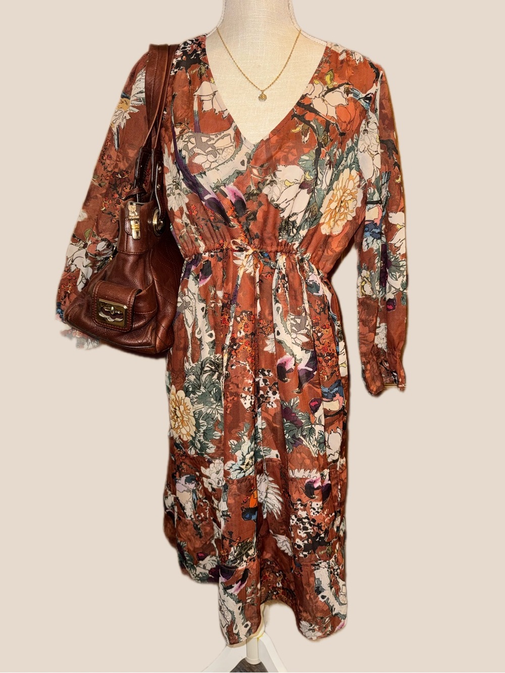 Anthropologie Hemant & Nandita Zeri Boho Peasant Dress size 6